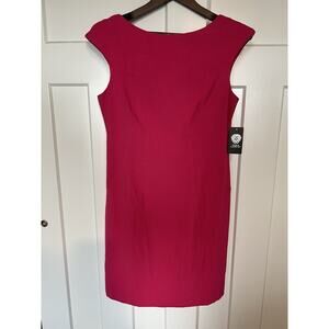 Vince Camuto Size 10 Women's Dress Fuchsia NWT Zippered Back Sheath Dress $128